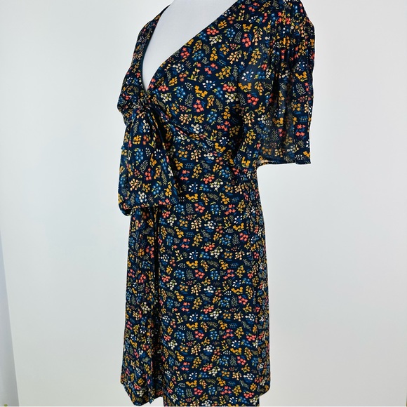 Madewell Crossfront Mini Dress in Garden Party Size 2 - Picture 8 of 14